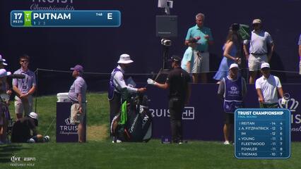 Andrew Putnam hits tee shot to 9 feet, sets up birdie on No. 17 at Truist Championship