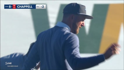 Kevin Chappell rolls in a birdie putt at WM Phoenix Open