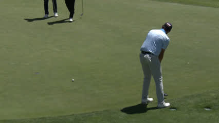 Thomas Rosenmueller birdies from the fringe at Utah Championship