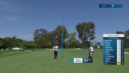 Ernie Els makes birdie on No. 12 at Hoag Classic