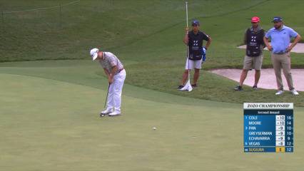 Yuta Sugiura rolls in birdie putt at ZOZO CHAMPIONSHIP