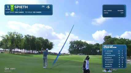 Jordan Spieth's 134-yard approach sets up birdie on No. 1 at THE CJ CUP