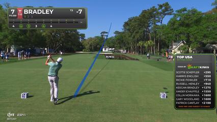 Keegan Bradley nearly aces No. 7, sets up birdie at RBC Heritage