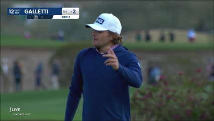 Nicolo Galletti rolls in 16-footer for birdie at WM Phoenix Open