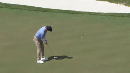 Kevin Sutherland holes birdie putt at Principal