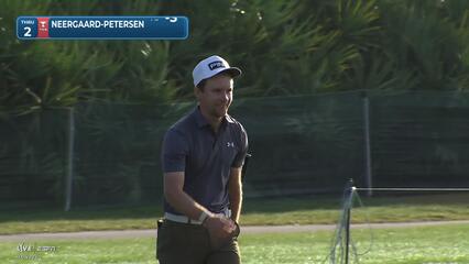 Rasmus Neergaard-Petersen sinks 47-foot birdie putt on No. 2 at Cognizant Classic