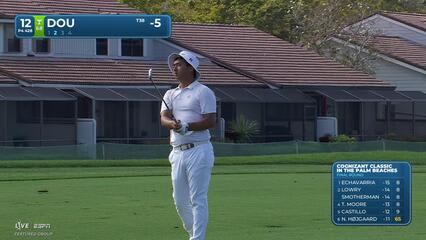 Zecheng Dou makes birdie on No. 12 at Cognizant Classic
