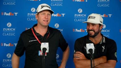 Brehm and Hubbard’s interview after Round 1 of Zurich Classic