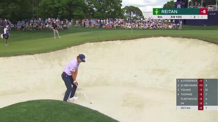 Kristoffer Reitan sinks 9-foot birdie putt on No. 8 at Truist Championship