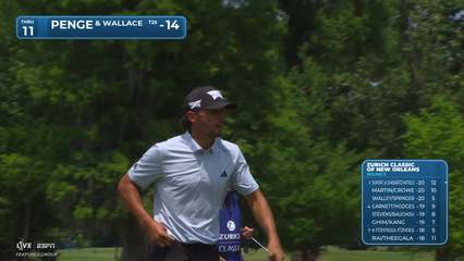 Wallace/Penge makes birdie on No. 11 at Zurich Classic