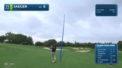 Stephan Jaeger's 134-yard approach sets up birdie on No. 11 at Valero