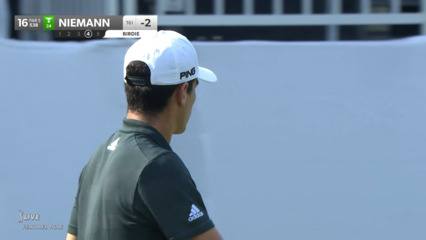 Joaquin Niemann birdies No. 16 at FedEx St. Jude Champ