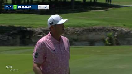 Jason Kokrak rolls in 13-footer for birdie at AT&T Byron Nelson