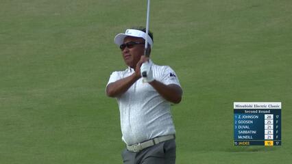 Thongchai Jaidee makes birdie on No. 18 at Mitsubishi Electric Classic