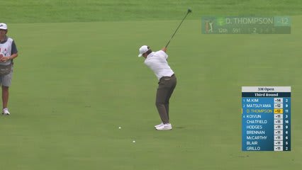 Davis Thompson sinks 11-foot putt for eagle on No. 12 at 3M Open
