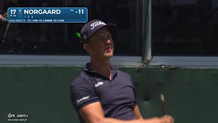 Niklas Norgaard makes birdie on No. 17 at THE CJ CUP