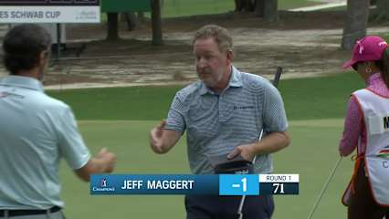 Jeff Maggert makes birdie putt at FURYK & FRIENDS
