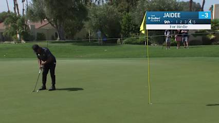 Thongchai Jaidee makes birdie on No. 9 at Galleri Classic