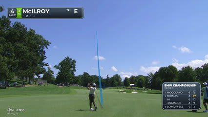 Rory McIlroy's 190-yard approach sets up birdie on No. 4 at BMW Championship