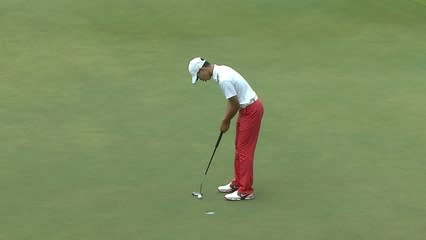 Tianlang bogeys No. 9 in Round 4 of Zurich Classic