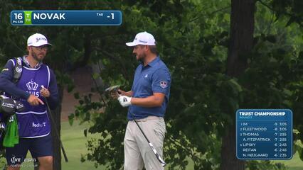 Andrew Novak's 242-yard approach sets up birdie on No. 16 at Truist Championship