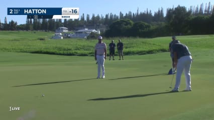 Tyrrell Hatton's 13-footer for birdie at Sentry