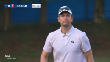 Martin Trainer makes birdie on No. 15 at Wyndham