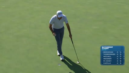 Kristoffer Ventura's 33-foot approach sets up par on No. 8 at Baycurrent
