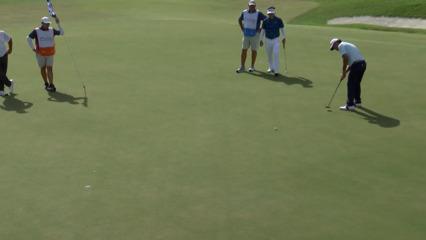 Ken Tanigawa jars long birdie putt at FURYK & FRIENDS