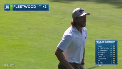 Tommy Fleetwood's 171-yard approach sets up birdie on No. 10 at Travelers
