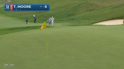 Taylor Moore gets up-and-down from 71 yards for birdie on No. 12 at RBC Canadian