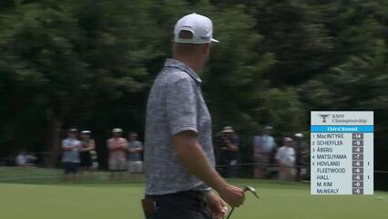 Taylor Pendrith makes birdie on No. 4 at BMW Championship