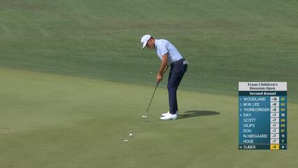 Jackson Suber makes birdie on No. 14 at Texas Children's