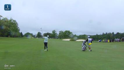Viktor Hovland holes 19-foot approach for birdie on No. 1 at RBC Canadian