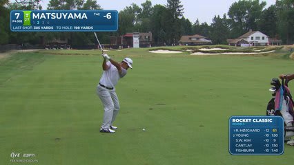 Hideki Matsuyama drains 22-foot birdie putt on No. 7 at Rocket Classic