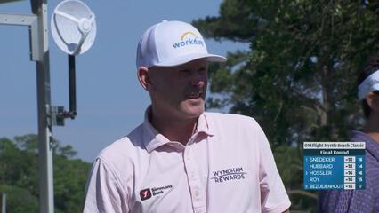 Brandt Snedeker sinks 21-foot birdie putt on No. 17 at ONEflight Myrtle
