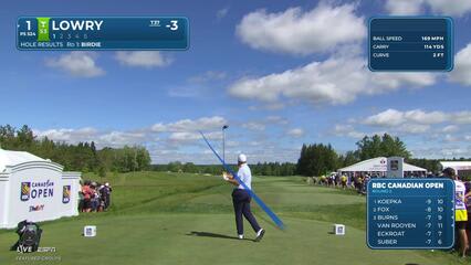 Shane Lowry holes out for Eagle on No. 1 at RBC Canadian