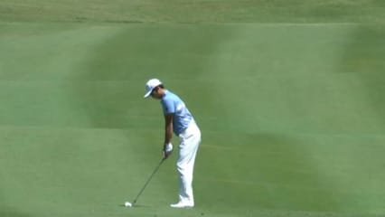 Whee Kim’s near eagle approach on No. 10 at Zurich