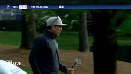 Tim Wilkinson makes birdie on No. 10 at Wells Fargo