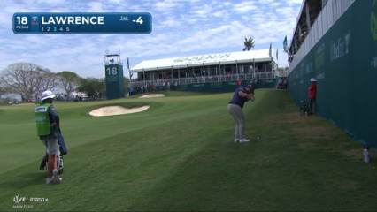 Thriston Lawrence chips it tight to set up birdie at Mexico Open