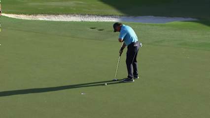 Scott McCarron makes birdie on No. 18 at Chubb Classic