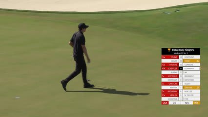 Nico Echavarria makes birdie on No. 12 at Sunday Singles