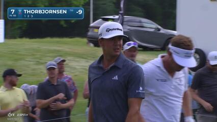 Michael Thorbjornsen makes birdie on No. 7 at John Deere