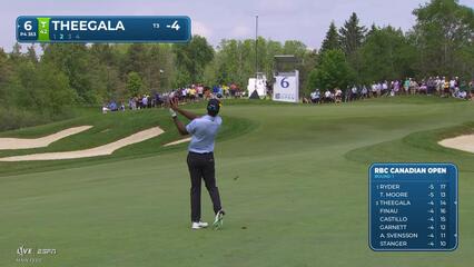 Sahith Theegala gets up-and-down from 83 yards for birdie on No. 6 at RBC Canadian