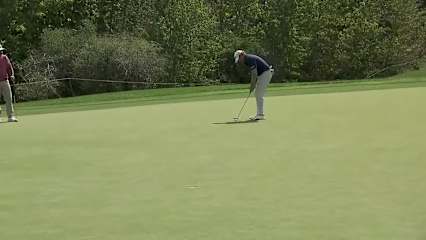 Tim Petrovic makes birdie on No. 1 at Shaw Charity