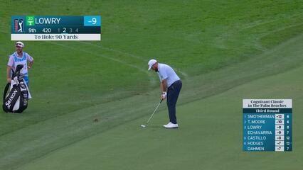 Shane Lowry hits 92-yard approach to 8 feet, sets up birdie on No. 9 at Cognizant Classic