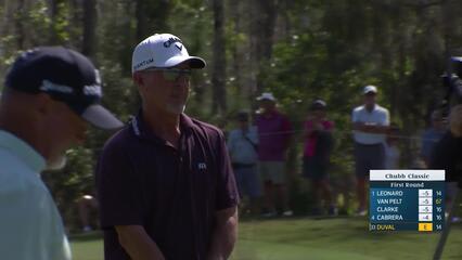 David Duval makes par putt on No. 15 at Chubb Classic