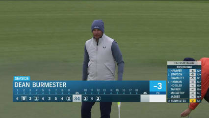 Dean Burmester holes 12-foot birdie putt on No. 12 at The RSM Classic
