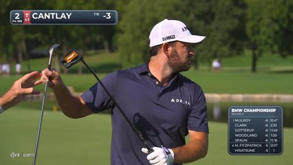 Patrick Cantlay gets up-and-down from 119 yards for birdie on No. 2 at BMW Championship