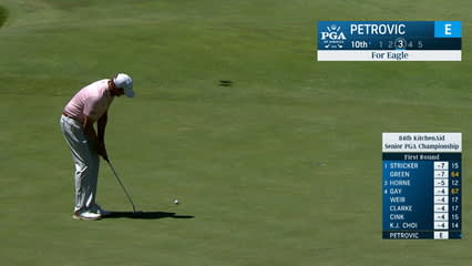Tim Petrovic drains eagle putt at KitchenAid Senior PGA